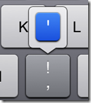 IPAD onscreen KeyBoard !
