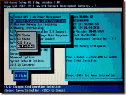 Disable C-States in HP BIOS (CTX127395)