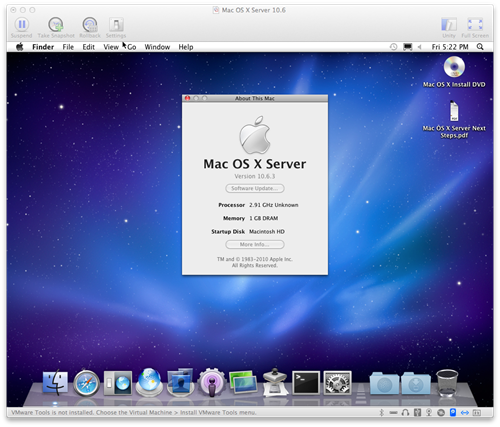 install mac mac os x mountain lion for vmware