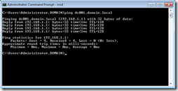 Ping dc001.domain.local - after