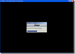 Please wait for the local Session Manager