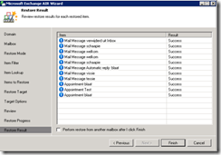 Veeam Back-up recovery done