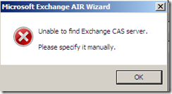 Veeam Restore wizard CAS Error
