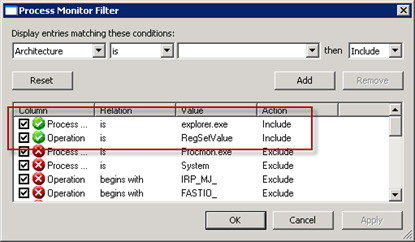 Process is explorer.exe | Operation is RegSetValue