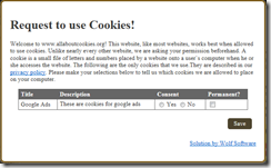 Request for cookies 