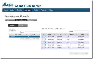 Atlantis ILIO Session Cluster 