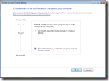 User Account Control Settings