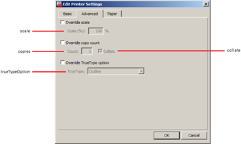 Printer Settings - Advanced