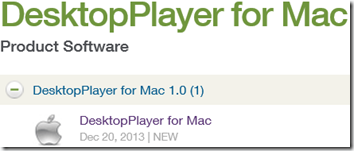 DesktopPlayer for Mac - Product Software