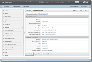 NetScaler - System - System Information - 10.0